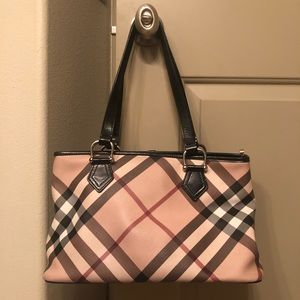 Burberry Nova Check PVC Purse / Tote